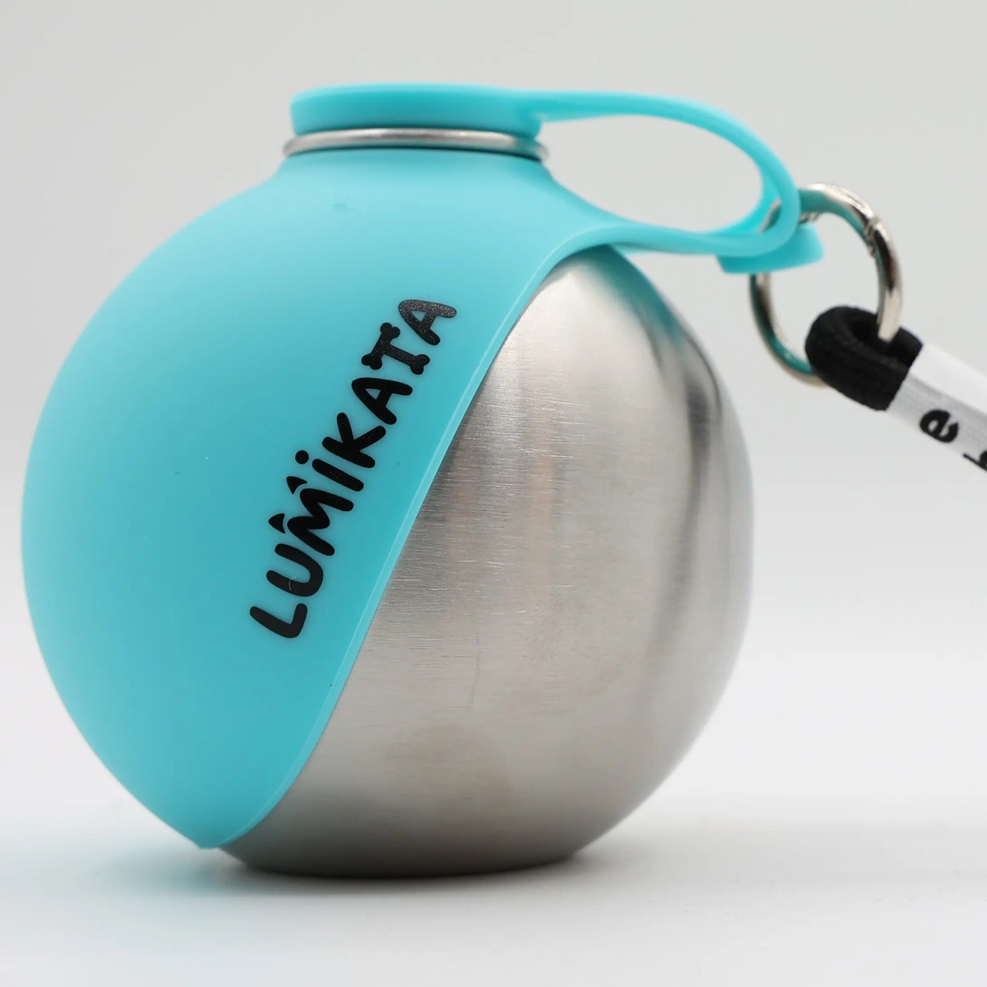 Lumikata 2 in 1 Portable Tumbler for Dogs,Portable Dog Water Ball,10Oz Stainless Steel Dog Water Bottle with Silicone Foldable Bowl, Leak-Proof 2 in 1 Portable Small Dog Water Bottle for Walking